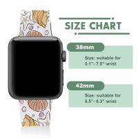 1件穿插蝴蝶8字扣创意设计图案印花肤感硅胶款运动智能表带，适用于Apple Watch系列Ultra/SE/8/7/6/5/4/3/2/1